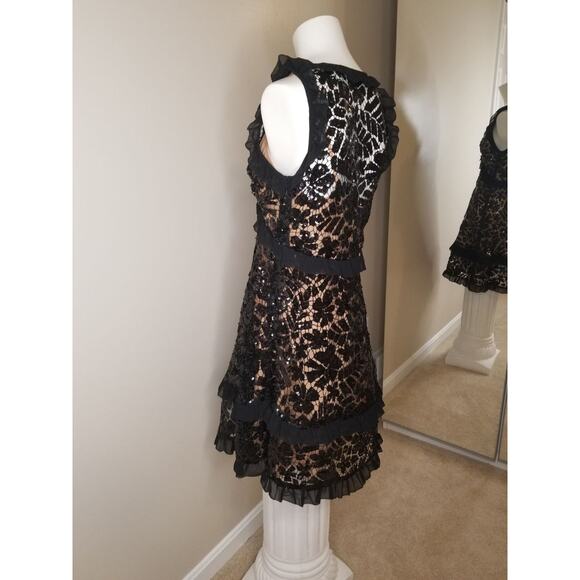 Michael Kors Ruffle-Trimmed Dress Sz Smzll - Picture 3 of 11